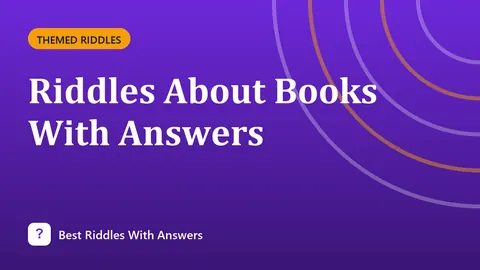 Riddles About Books With Answers