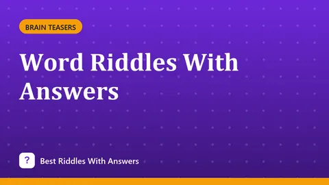 Word Riddles With Answers
